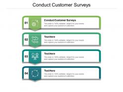 Conduct customer surveys ppt powerpoint presentation inspiration visuals cpb
