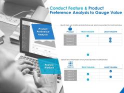 Conduct feature and product preference analysis to gauge value ppt powerpoint presentation