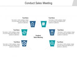 Conduct sales meeting ppt powerpoint presentation gallery grid cpb