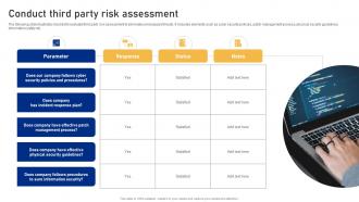 Conduct Third Party Risk Assessment Cyber Risk Assessment