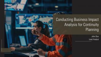 Conducting Business Impact Analysis For Continuity Planning PPT Summary AT