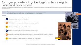 Conducting Competitor Analysis Focus Group Questions To Gather Target Audience Insights MKT SS V