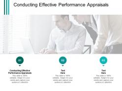 Conducting effective performance appraisals ppt powerpoint presentation pictures good cpb
