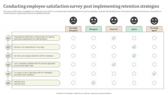 Conducting Employee Satisfaction Survey Post Ultimate Guide To Employee Retention Policy