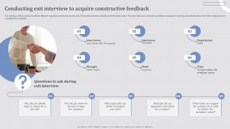 Conducting Exit Interview To Acquire Constructive Feedback