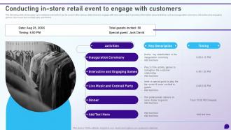 Conducting In-Store Retail Event To Engage With Customers Launching Retail Company
