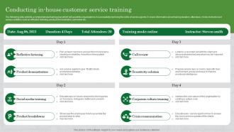 Conducting In House Customer Service Training How To Survive In A Competitive Market