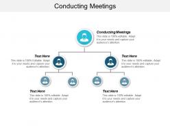 Conducting meetings ppt powerpoint presentation ideas graphics pictures cpb