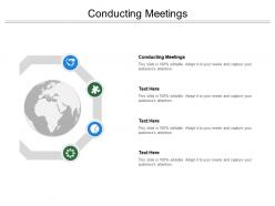Conducting meetings ppt powerpoint presentation summary guide cpb