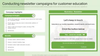 Conducting Newsletter Campaigns Generating Customer Information Through MKT SS V