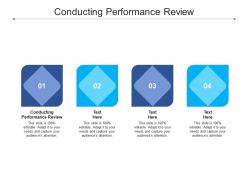 Conducting performance review ppt powerpoint presentation diagram ppt cpb