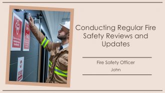 Conducting Regular Fire Safety Reviews And Updates PPT Graphics AT