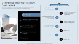 Conducting Sales Negotiation To Finalize Deal Developing Actionable Sales Plan Tactics
