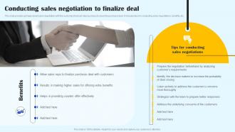 Conducting Sales Negotiation To Finalize Deal Streamlined Sales Plan Mkt Ss V