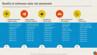 Conducting Sales Risks Assessment Process Powerpoint Presentation Slides V Idea Pre-designed