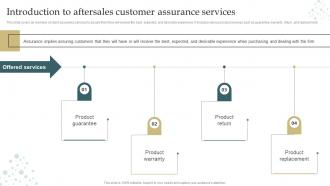 Conducting Successful Customer Introduction To Aftersales Customer Assurance Services