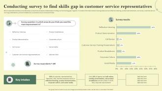 Conducting Survey To Find Skills Gap In Customer Reducing Customer Acquisition Cost