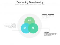 Conducting team meeting ppt powerpoint presentation pictures example file cpb
