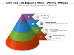Cone stair case depicting market targeting strategies