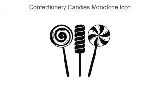 Confectionery Candies Monotone Icon In Powerpoint Pptx Png And Editable Eps Format