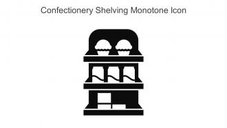 Confectionery Shelving Monotone Icon In Powerpoint Pptx Png And Editable Eps Format