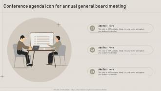 Conference Agenda Icon For Annual General Board Meeting