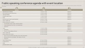 Conference Agenda Powerpoint Ppt Template Bundles