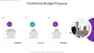 Conference Budget Proposal In Powerpoint And Google Slides Cpb