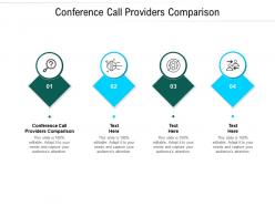 Conference call providers comparison ppt powerpoint presentation inspiration cpb