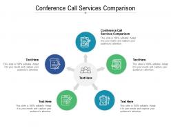 Conference call services comparison ppt powerpoint presentation infographics file formats cpb