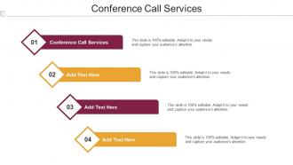Conference Call Services Ppt Powerpoint Presentation Deck Cpb