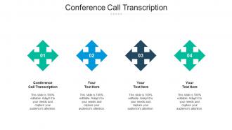 Conference call transcription ppt powerpoint presentation infographic template objects cpb