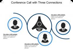 Conference call with three connections