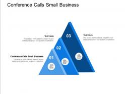 Conference calls small business ppt powerpoint presentation example cpb