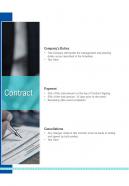Conference Event Venue Proposal Contract One Pager Sample Example Document