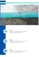 Conference Event Venue Proposal Our Mission One Pager Sample Example Document