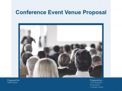 Conference event venue proposal powerpoint presentation slides