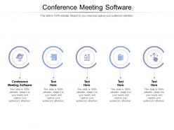 Conference meeting software ppt powerpoint presentation styles shapes cpb