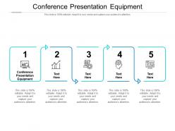 Conference presentation equipment ppt powerpoint presentation visual aids gallery cpb