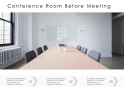 Conference room before meeting
