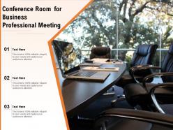 Conference room for business professional meeting