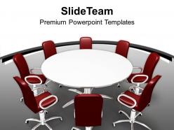 Conference table and chairs in meeting room powerpoint templates ppt themes and graphics 0113