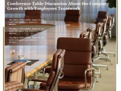 Conference Table Discussion About The Company Growth With Employees Teamwork