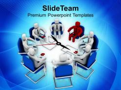 Conference with a leader business concept powerpoint templates ppt themes and graphics 0513