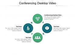 Conferencing desktop video ppt powerpoint presentation show sample cpb