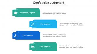 Confession Judgment Ppt Powerpoint Presentation Slide Cpb