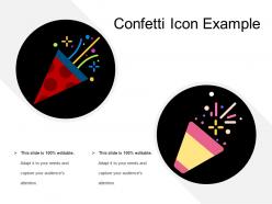 Confetti icon example