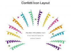 Confetti icon layout