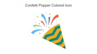 Confetti Popper Colored Icon In Powerpoint Pptx Png And Editable Eps Format