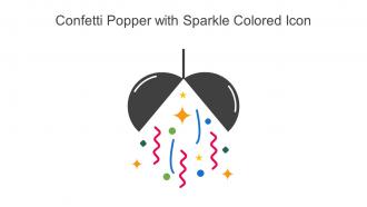Confetti Popper With Sparkle Colored Icon In Powerpoint Pptx Png And Editable Eps Format